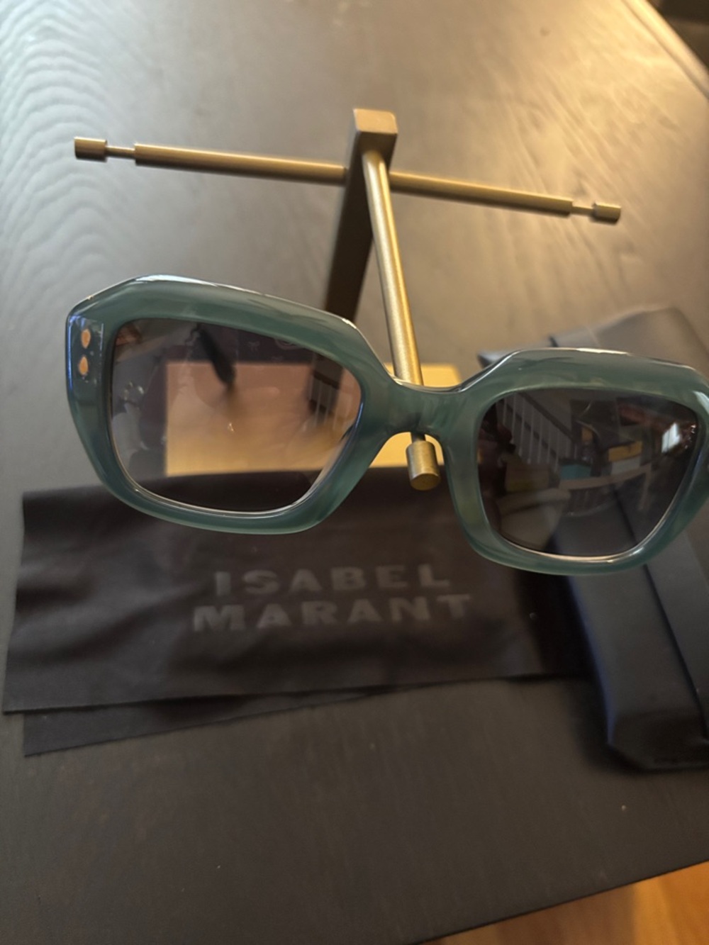 Isabel Marant Seafoam Green Cat-Eye Sunglasses